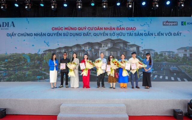 Gladia by the Waters bàn giao sổ hồng, khẳng định uy tín liên doanh Keppel & Khang Điền